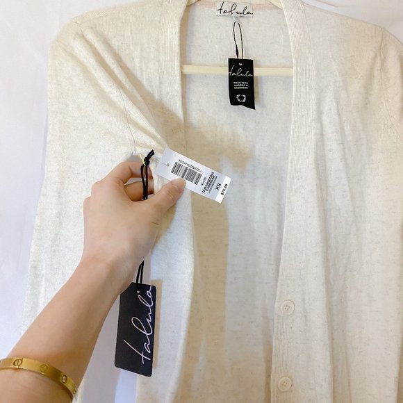 new Aritzia cashmere / alpaca cardigan - Picture 2 of 3